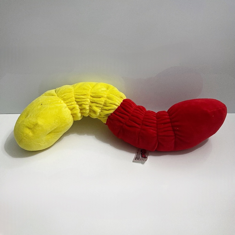 Trolli Gummy Worm Plushie Red Yellow Plush Toy Stuffed Animal Kid Gag Gift Funny